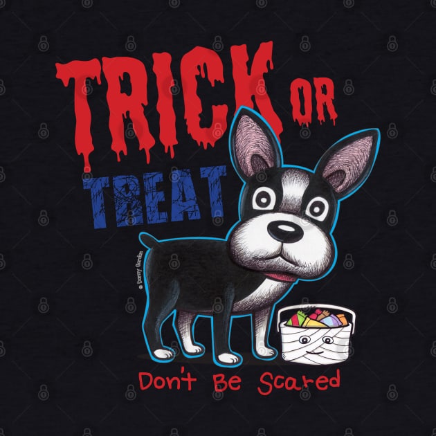 Trick or Treat Halloween Dog by Danny Gordon Art